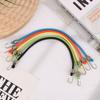 5Pcs Elastic Luggage Strap With Fixed Socket Small Hook 4Mm Latex Mini Rope For Camping Fixed Elastic Cord Accessory
