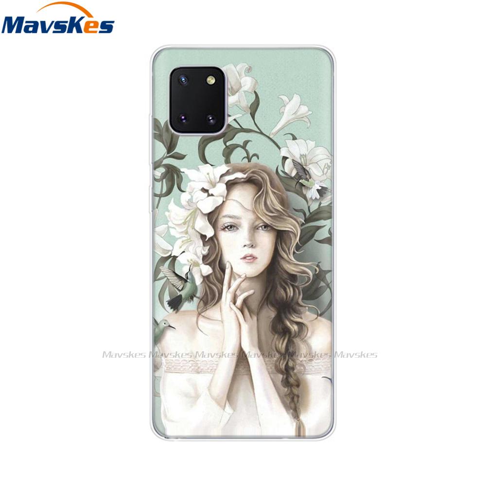 TPU Case for Samsung Galaxy Note 10 Lite Cases Silicon Cute Cat Phone Coque for Samsung Note10 Lite Plus SM-N770F/DS Cover Mask