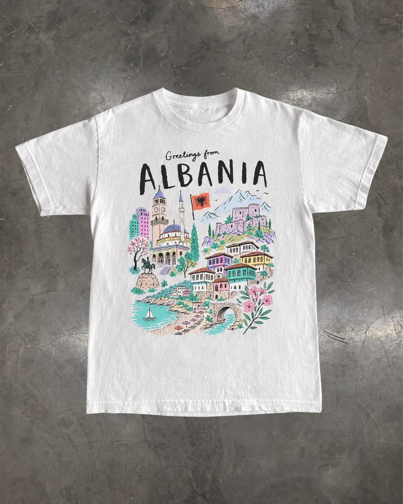 Albania Travel Shirt, Albanian Heritage Tee, Tirana Riviera Souvenir Gift