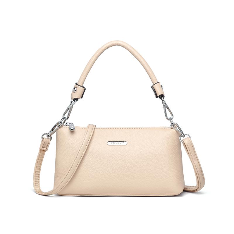 Simple Women's Messenger Bag, Casual Crossbody Bag, Fashionable Shoulder Bag, Soft PU Leather Handbag, Suitable for Daily Use and Shopping