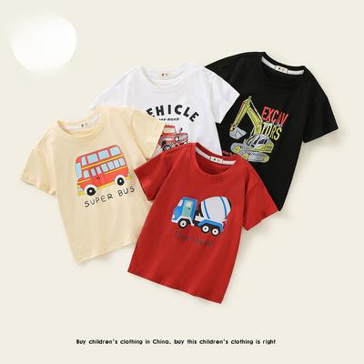 Children's T-shirt Boys' Little Children's Clothing Boys' Short-Sleeved T-shirt