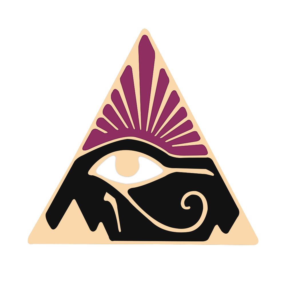 

Triangle Eye of Providence Enamel Pins Illuminati All-seeing Eye Brooch Holy Egyptian Pyramid Bag Badge Amulet Jewelry Men Women