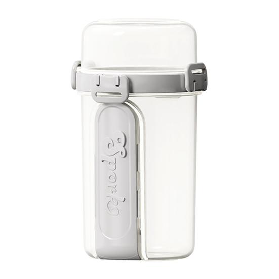 Двухъярусный контейнер для салата с вилкой 0,83 л из пищевого полипропилена, ланч-бокс-бэнто, герметичный, легкий, для пикника, завтрака, обеда на работе, путешествий