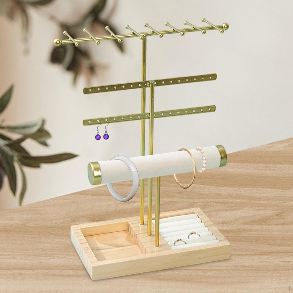 Jewelry Holder Tray Necklace Hanger Ear Display for