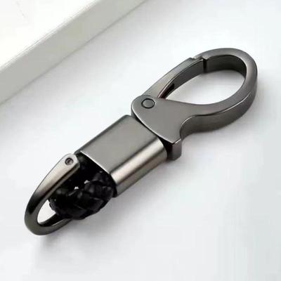 Llavero Creativo de Cuerda Trenzada y Metal para Coche, Colgante de Anilla Duradera para Hombres, Accesorio Personalizado para Llavero de Coche