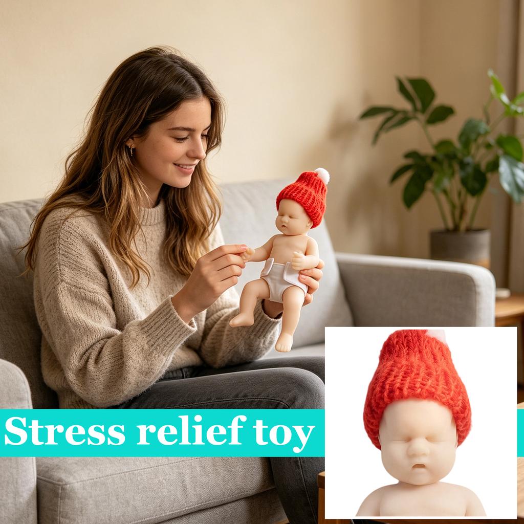 Soft Slow TPR Stress Doll - Skin-Friendly Toy for Relaxation