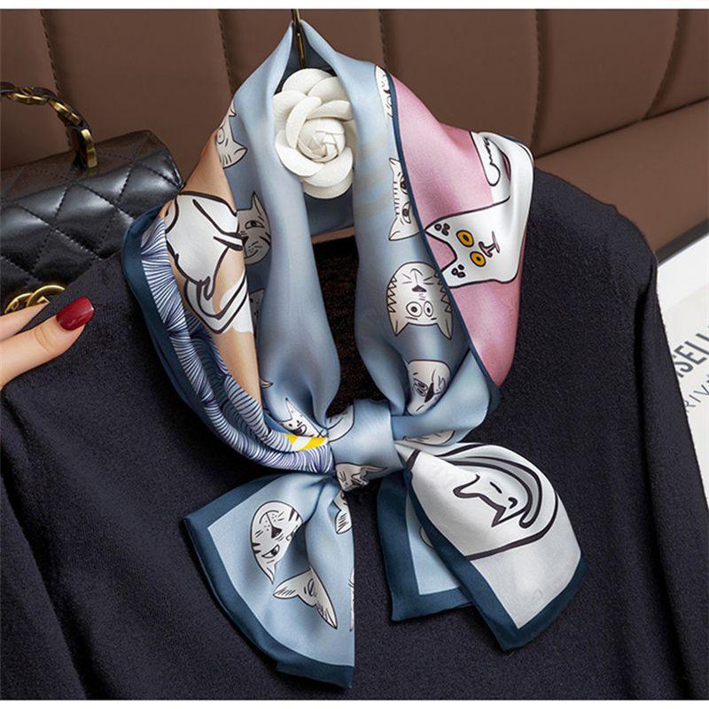 

Double-Layer Silk Scarf Mulberry Silk Scarf Women S Versatile Spring And Autumn Japan And Korea Thin And Narrow Long Decorative Scarf Streamer
