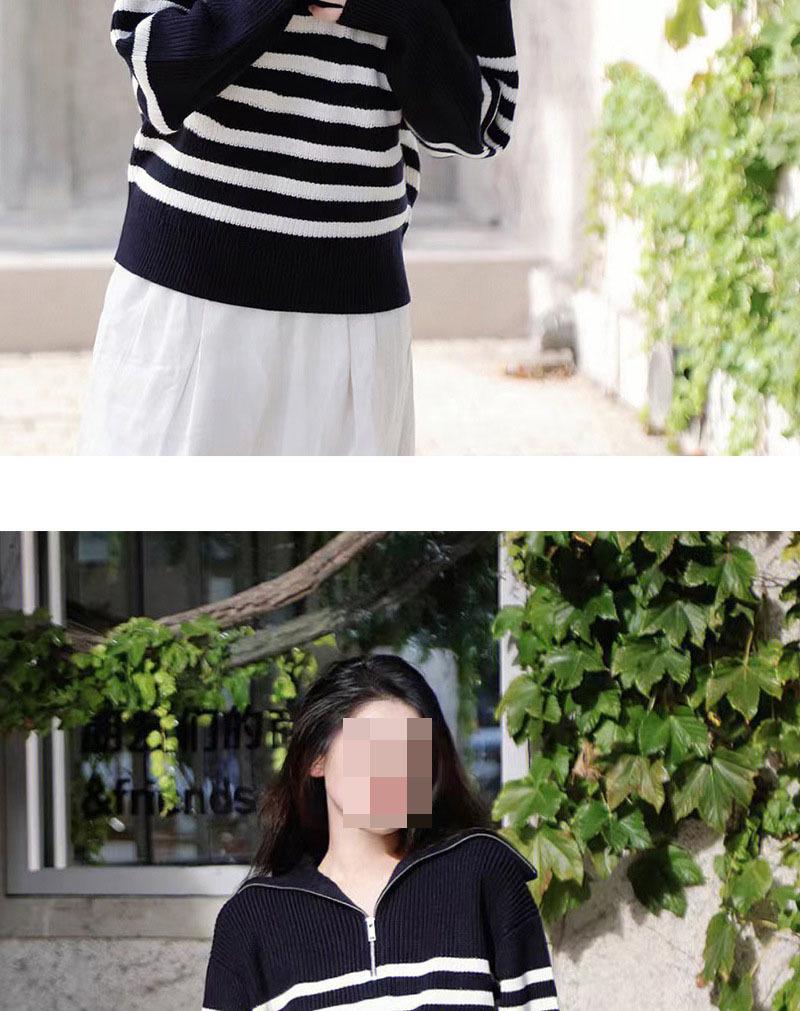 Women's Half-Zip Stand-Up Collar Sweater - Soft, Loose, Lazy Style Knit for Autumn & Winter