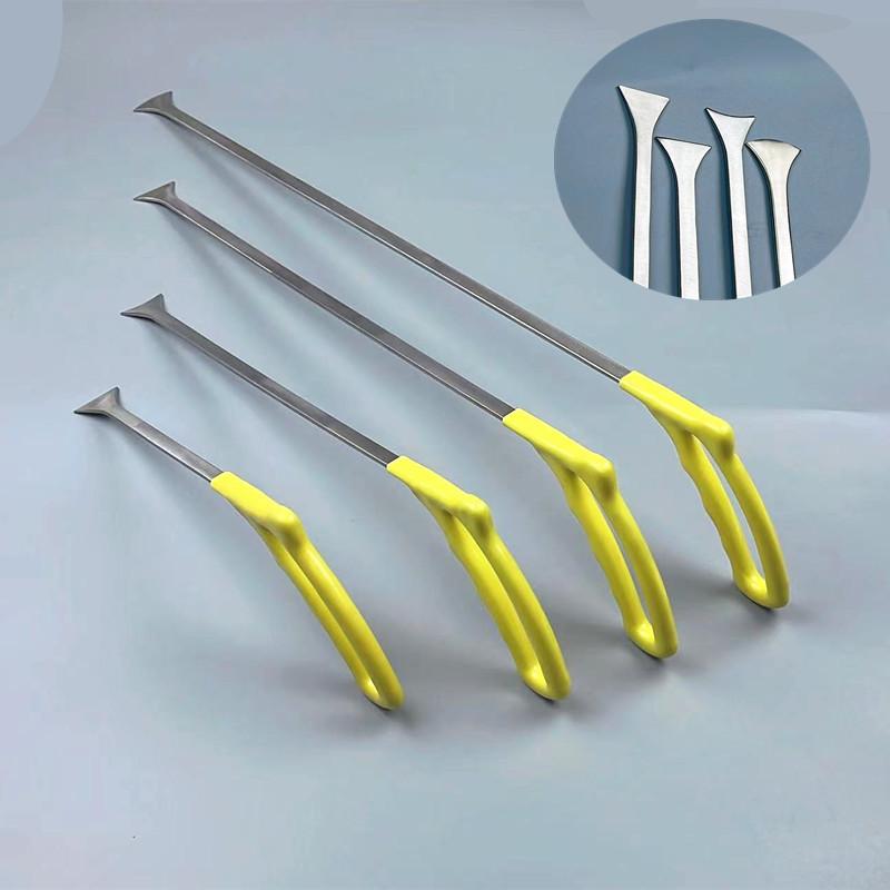 4pcs New Car Painless Dent Repair Tool Stainless Steel Removal Rod Flat Shovel Hail Dent Removal Car Door Dent Removal Body