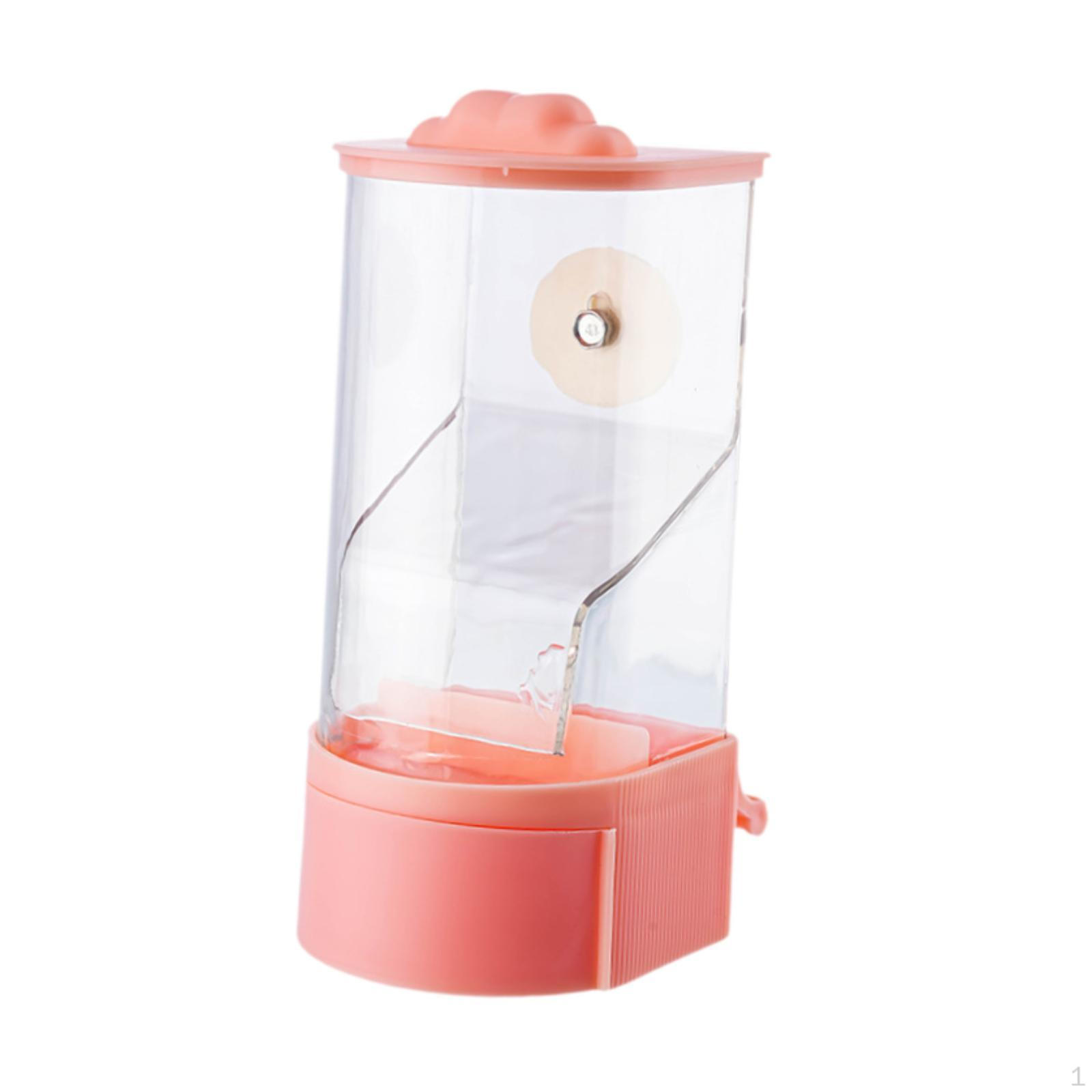 

Кормушка для попугаев, аксессуары для клеток, контейнер для еды для попугаев-корелл, неразлучников розовый