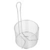 Stainless Steel Fry Basket Reusable Round French Fry Chip Fry Basket with Handle for Frying Serving Food