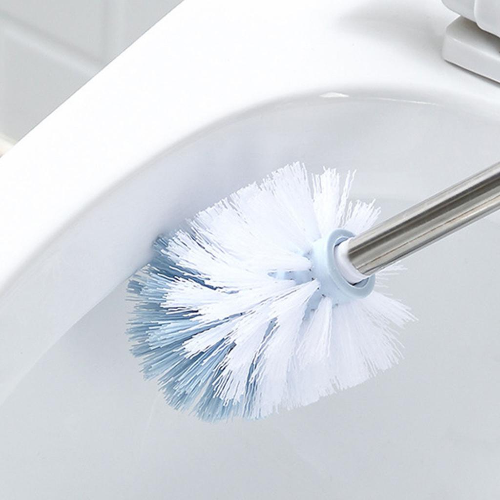 Toilet Cleaning Brush Stainless Steel Long Handle Sanitary Toilet Bowl Brush Bathroom Scrubber for Household