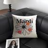 M-Mardi Brand Cushion Cover Natural Linen Organic Fabric Double-Sided Printing Sofa Home Decor Gift Pillow Case