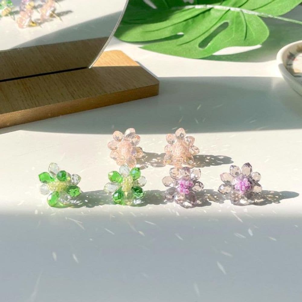 Floral Beaded Earrings for Women, Daily Fashion Accessories