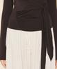 Yuupeu Wrap Around Turtleneck T-Shirt - Violet