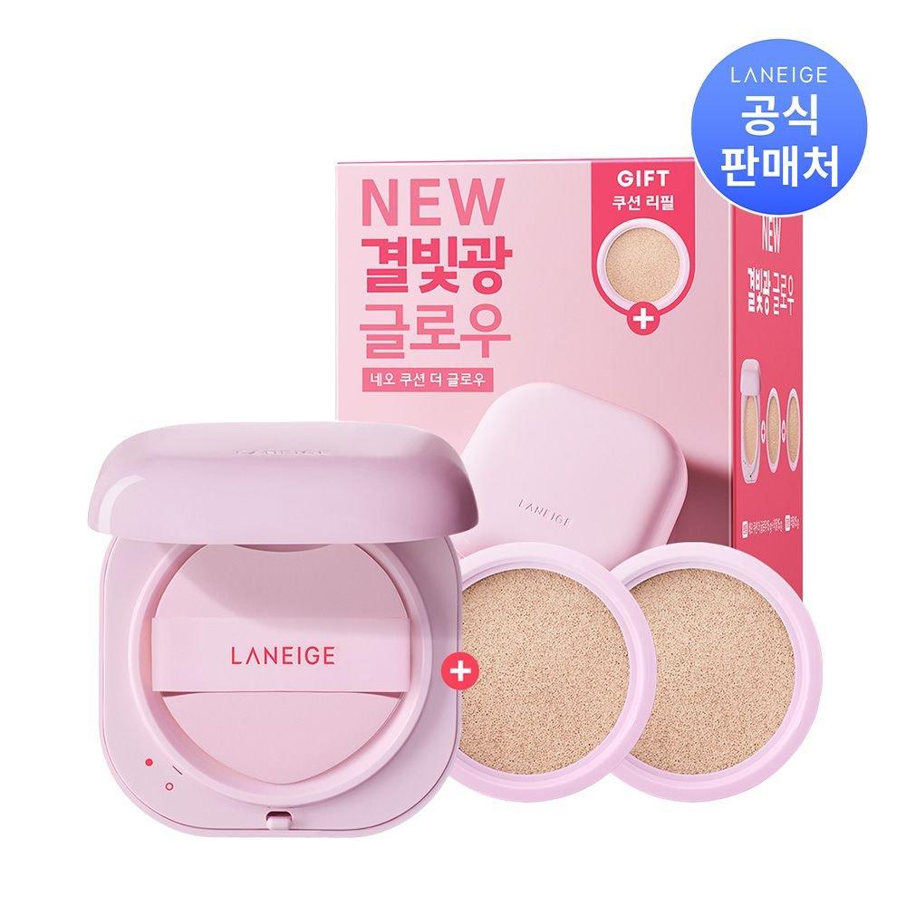Neo Cushion The Glow SPF50+PA+++ Special Set (Main Product 15g + Refill 15g + Refill 15g)
