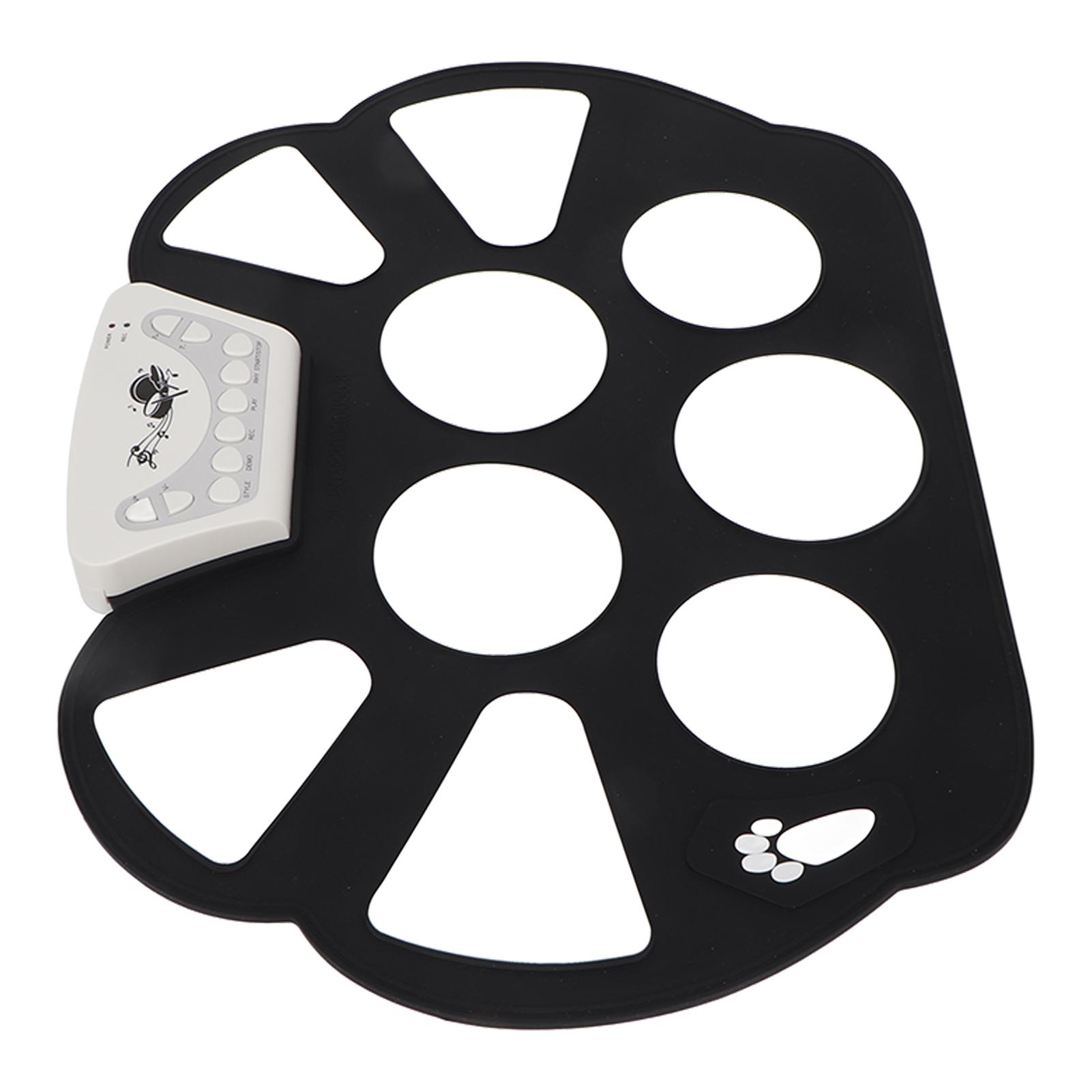 

Roll Up Drum Pad 9 Pads складная электронная барабанная установка 2 педали для еды для детей W758