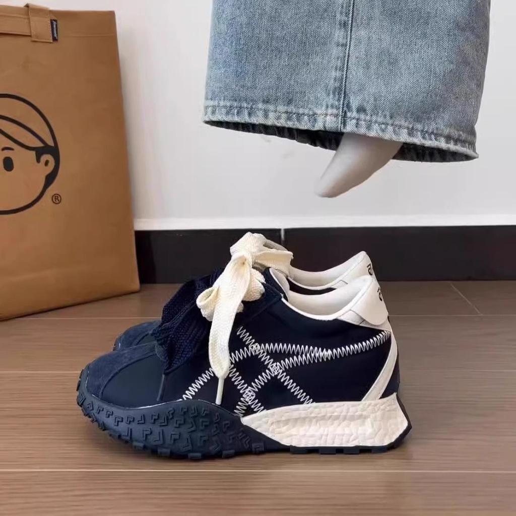 Thick-soled Heightening German Training Shoes Women's Spring and Summer New Niche Versatile Sports Shoes Small Forrest Gump Shoes