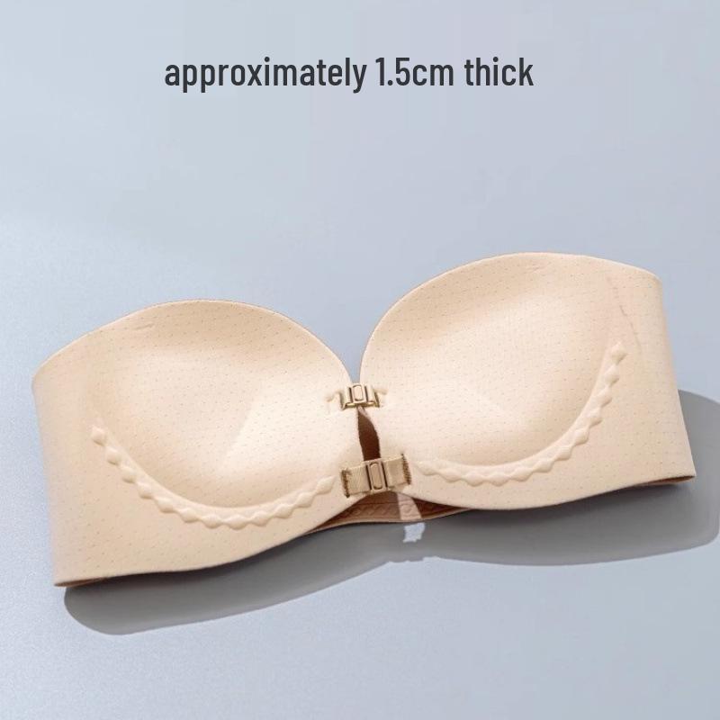 Strapless Non-slip Push-up Lingerie with Front Buckle & Back Support