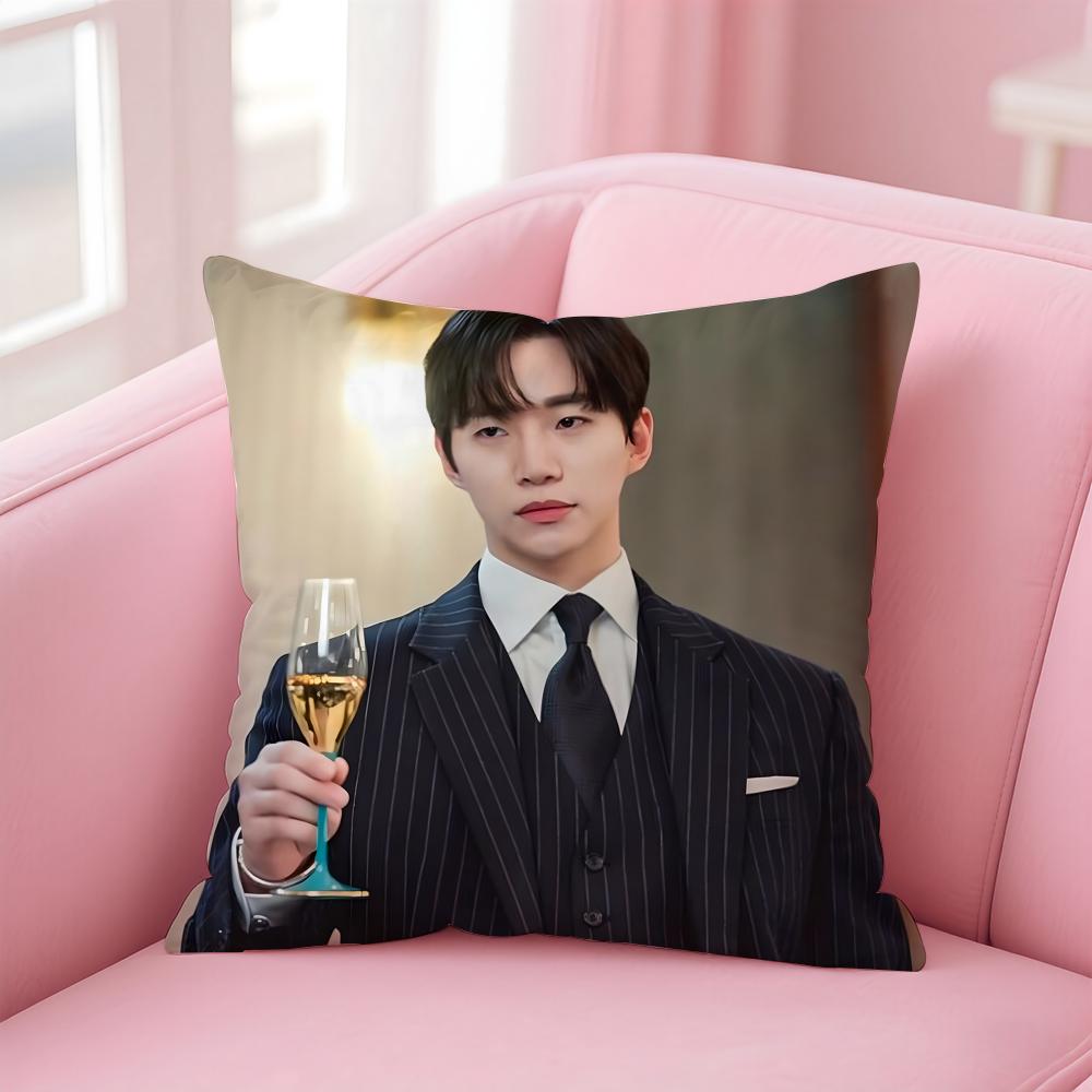 singer charismatic JJunho Cushion Cover Pillow Case Soft Skin Friendly Fabric Concealed Zipper