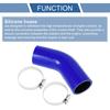 X AUTOHAUX Silicone Hose Silicone Tube 45 Degree Elbow Universal 4 Layer Reinforced Pressure