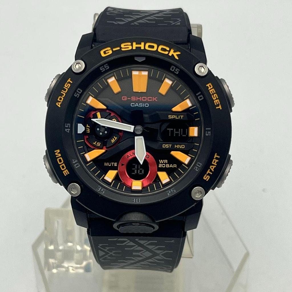 Used Working item G-SHOCK GA-2000 Watch Bhutan Kingdom Special Model CASIO Casio Black Yellow G-Shock