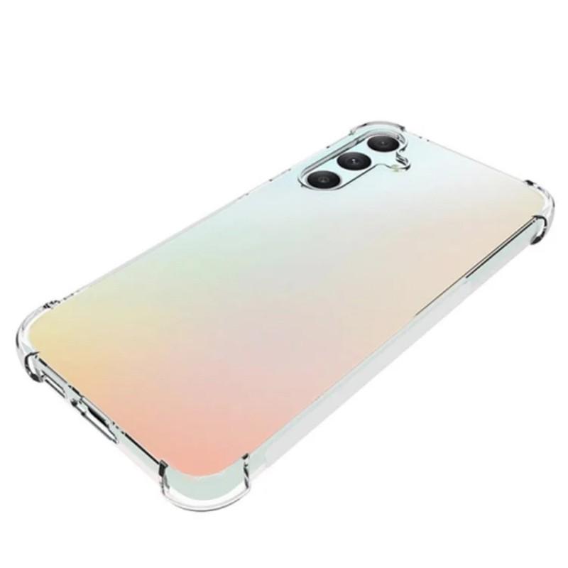 For Samsung Galaxy S23 FE Back Cover WANLONFENG TM Series 2.0mm Clear TPU Phone Case (Big Lens Hole)