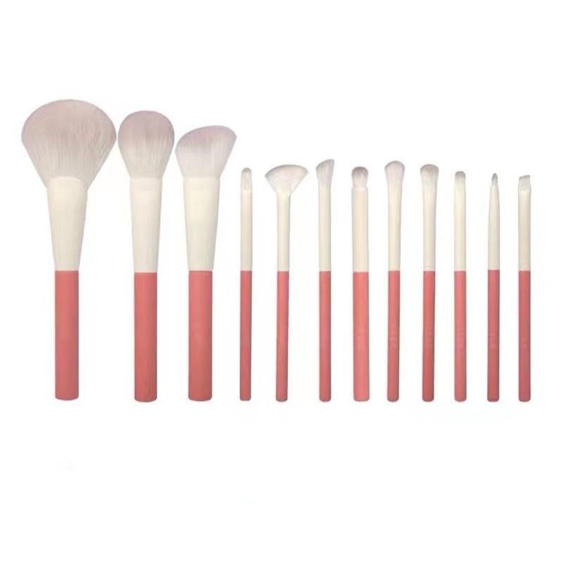 12 pçs conjunto de pincéis de maquiagem de férias pincéis de pó solto pincéis de sombra conjunto completo pincéis de maquiagem portátil