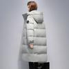 Winter  Over The Knee Hooded Mid Length Unisex Cotton Jacket, Loose and Thick, Warm Couple Jacket for Women