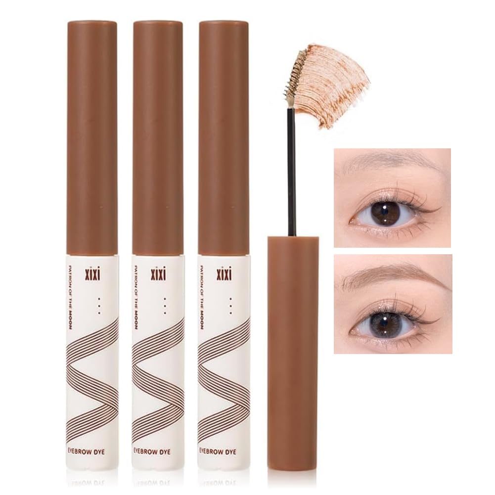 

Gecomo Eyebrow Mascara Eyebrow Dye Cream Natural and Easy to Apply and Chestnut / Long-lasting / / Sweat-resistant fade-resistant (02 #Milk Brown)