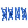 RC Front and Rear Lower Suspension Arm Set Aluminum Alloy RC Swing Arm Set for LOSI 1 10 22S 2WD RC Cars Blue