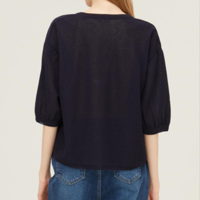 Benetton Tricot Benetton Mânecă Volum Căpșună Bakpa8531