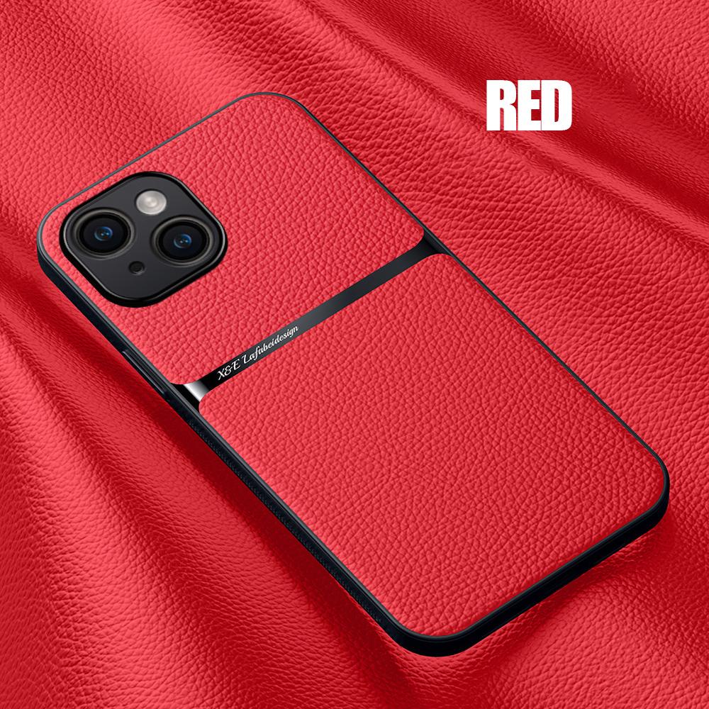 

Кожаный чехол для iPhone 11 13 16 Pro Max iPhone 14 12 15 Pro Max Samsung A15 A55 S24 Ultra A16 Xiaomi 14T Pro Poco C65 Redmi A3 13C Note 11 12 Samsung S25 Ultra красный