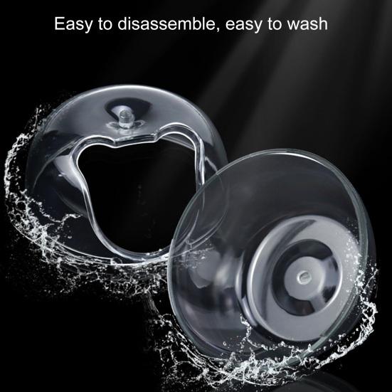 Hamster Bathtub Transparent Sand Bath Box Splash Proof Hamster Bathroom Small Animal Toilet