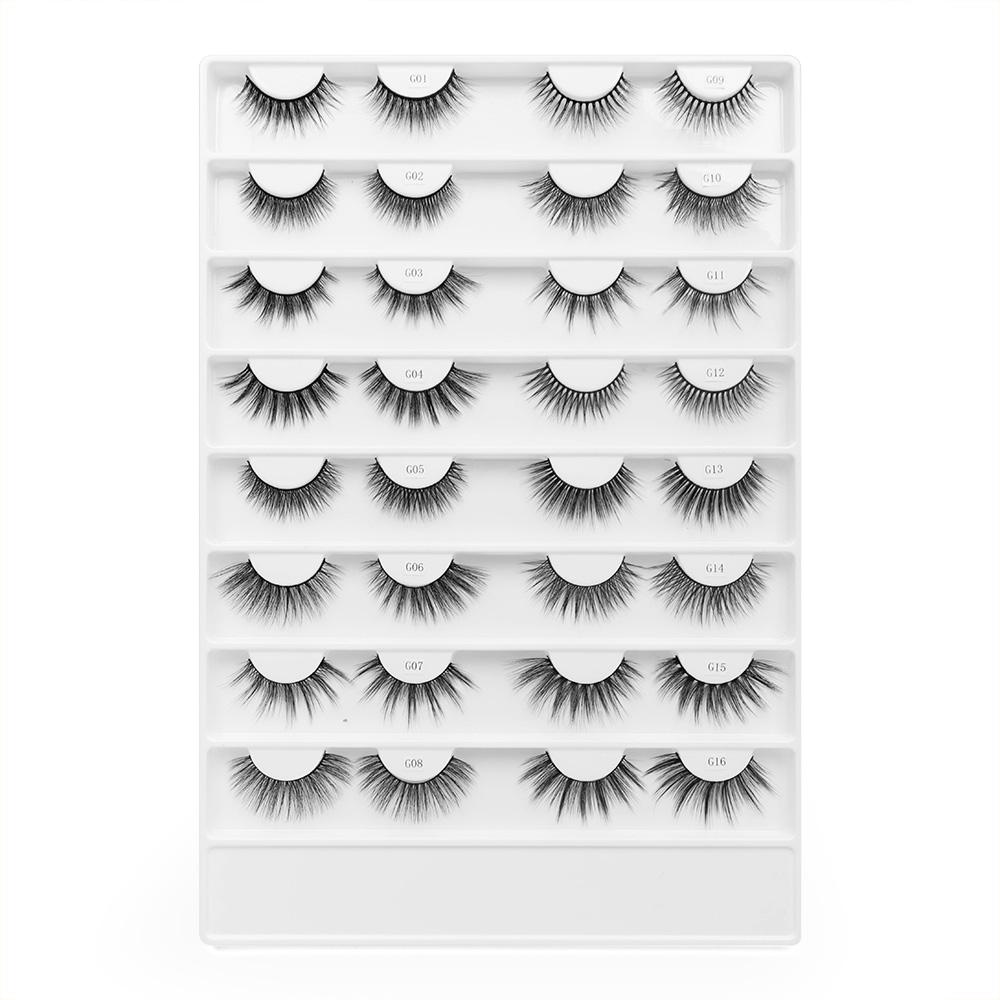 Wholesale Lashes Real Hand Made Synthetic Hair Own Brand 3d Silk Eyelashes,silk Private Label OEM Mink Eyelashes Natural Long&Mix&tray