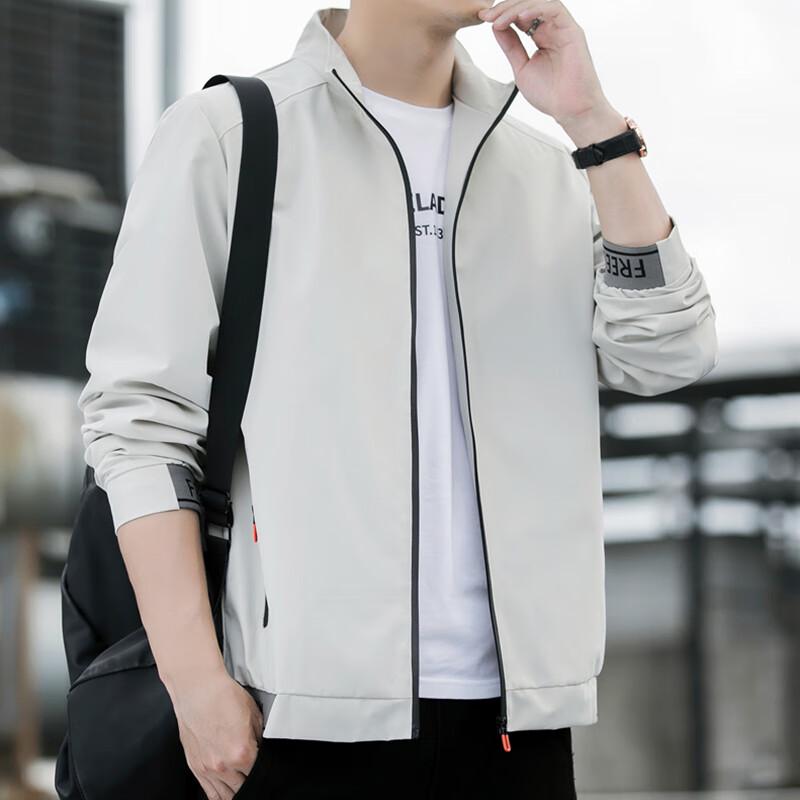 

Playboy Men s Stand Collar Casual Jacket
