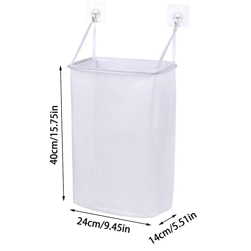 Laundry Basket Wall-mounted Dirty Laundry Storage Basket Easy Storage Portable Large Capacity Clothing Basket Washable Send Hook