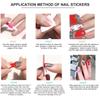 Selfs Adhesive Nail Art Decals Featuring French Design Nontoxic Materials Instants Manicure Solution