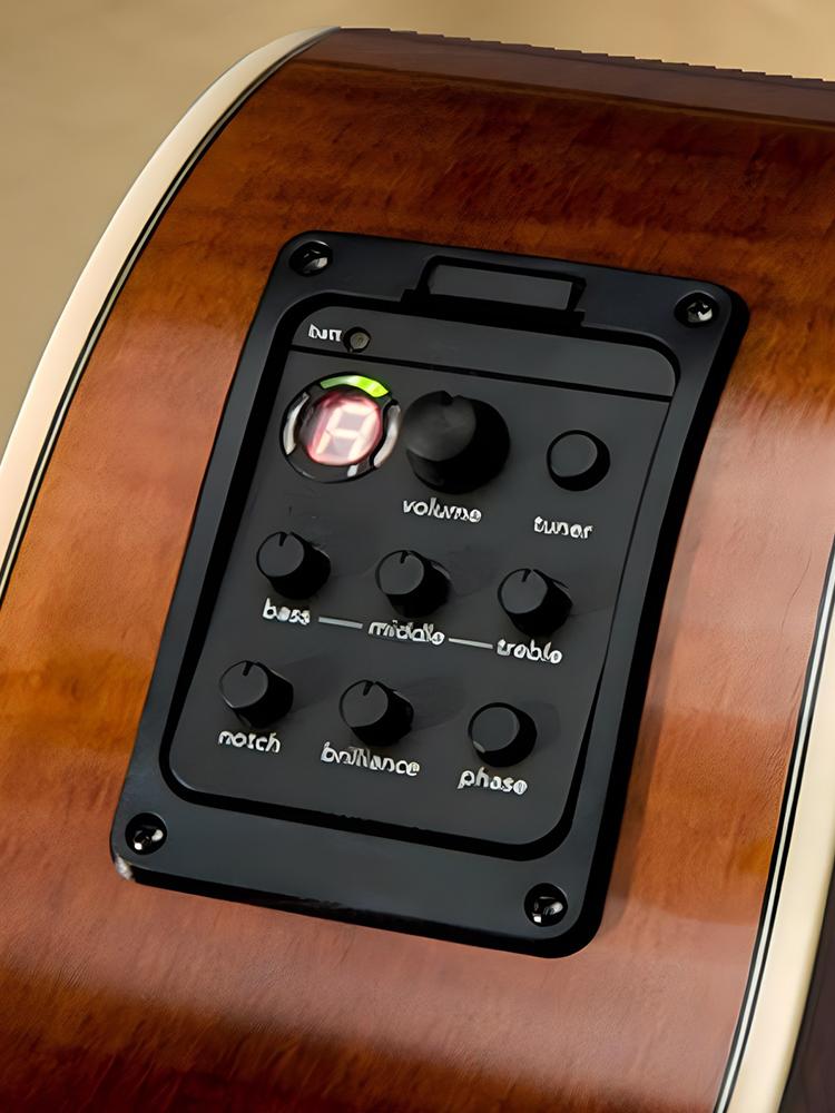 201 Klassisk Akustisk Gitar EQ Stemmer Piezo Pickup Akustisk Gitar Preamp EQ Stemmer Innebygde Forforsterkere for Fishman Presys+