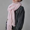 COQUET Teddy Emblem Schal Zartrosa