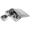 6/ Seasoning Jars Salt and Sugar Condiment Cruet Storage Container + Tray