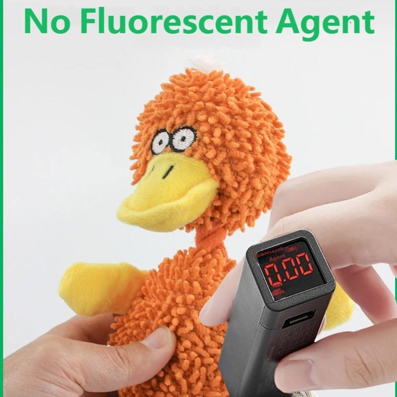 Fun Squeaky Plush Dog Toy Colorful Mop Fiber Puppy Toy for Teething Puppies and Anxieties Reliefs