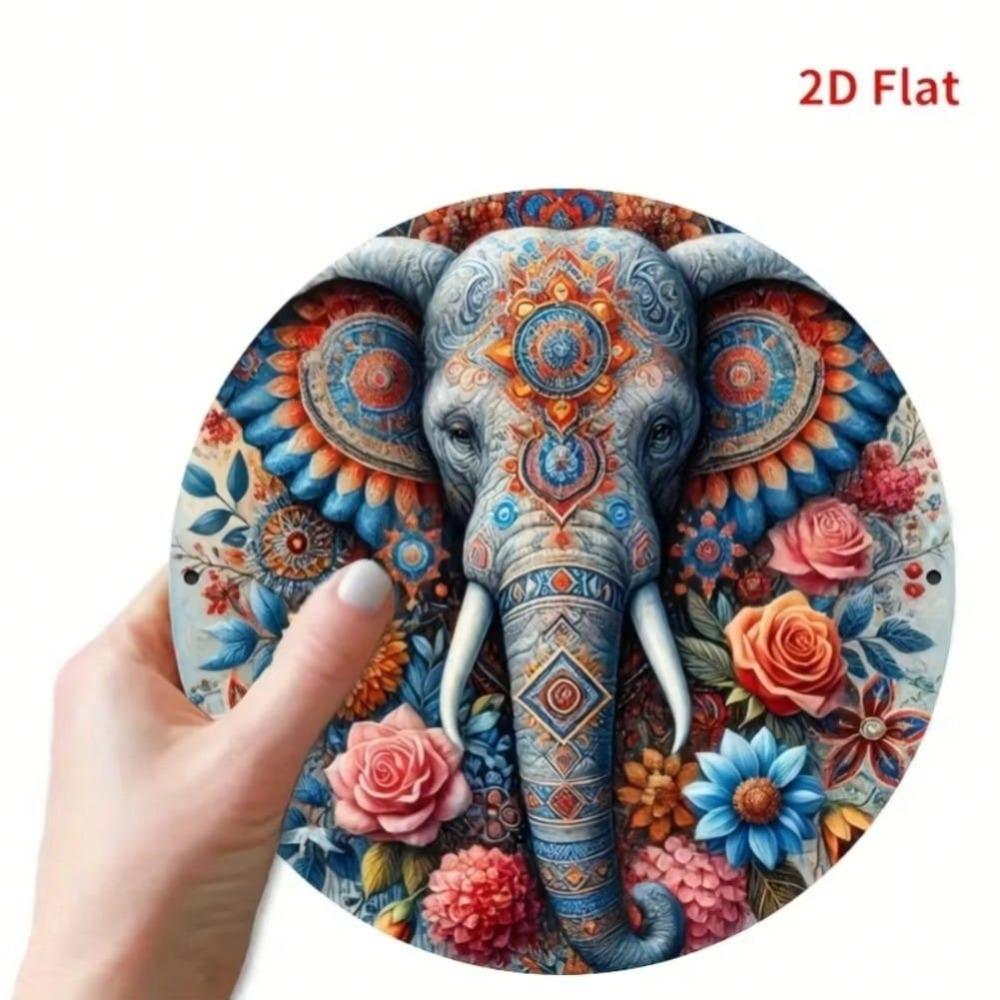 Metal Tin Sign Elephant Art Home Decor Garage Cafe Wall Decoration