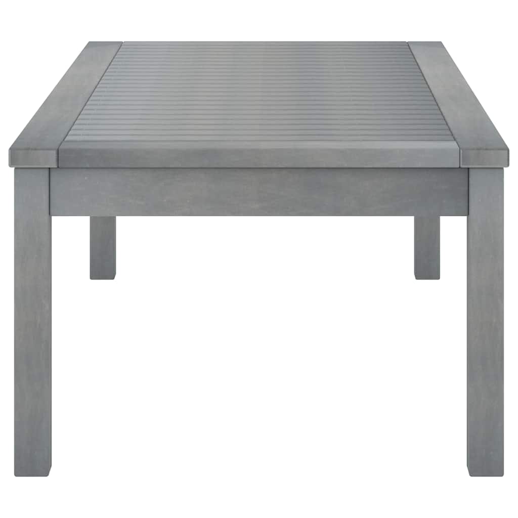 vidaXL Couchtisch 100x50x33 Cm Grau Massivholz Akazie