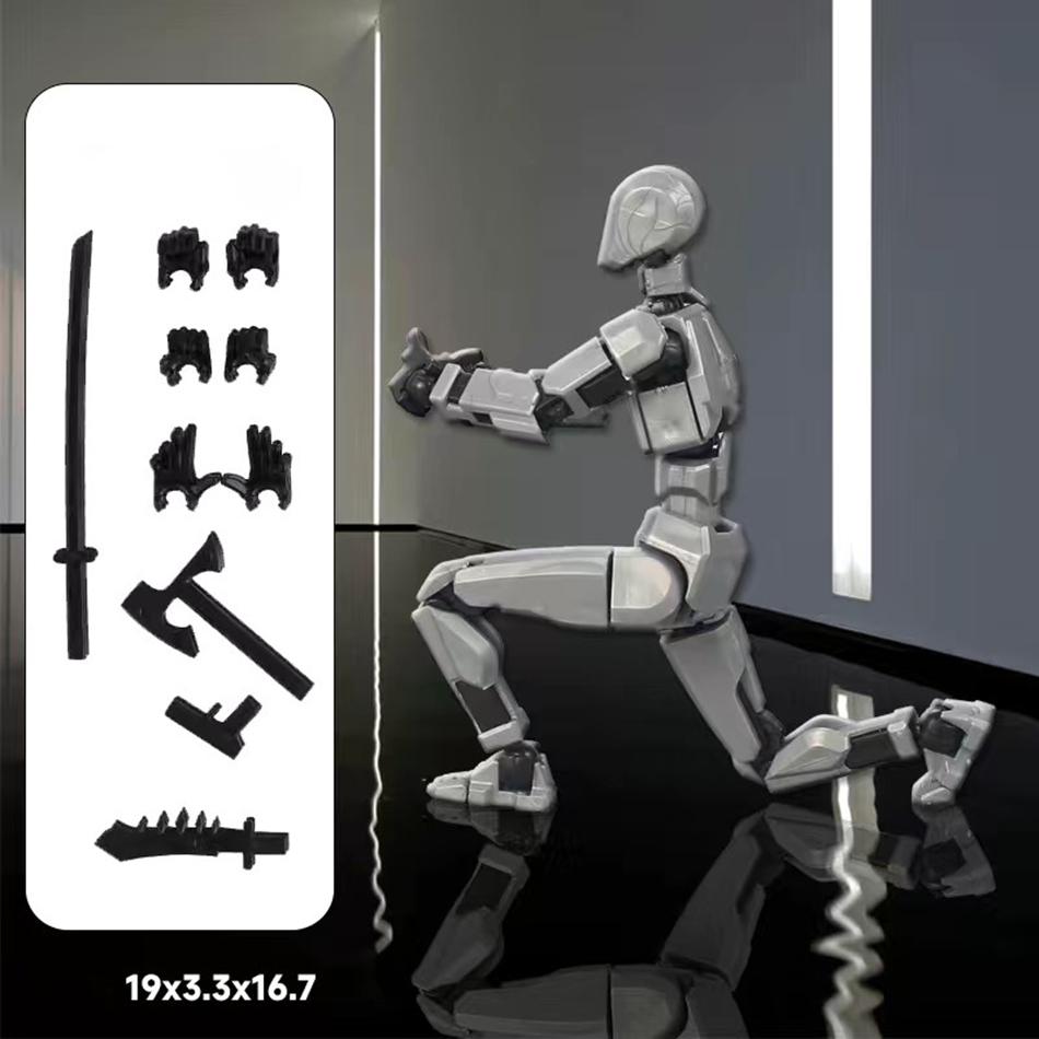 UNGH Multi-Jointed Movable Robot 3D Printed Mannequin Toy 13 Action Figure Full Body Movable Robot Toys Gifts For Children