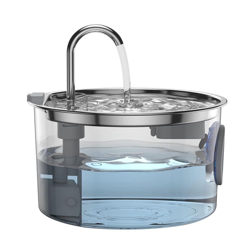 3.2L Pet Water Fountain Water Dispenser Stainless Steel Drinking Fountain Cat Water Fountain for Pets & Small Animals