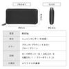 [Mura] Women's Long Wallet, Eco Leather, Round Zipper, Genuine Leather