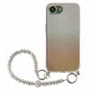 For iPhone 16e Case Gradient Glitter TPU Protective Phone Cover with Wrist Strap