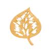Elegant Gold Leaf Brooch for Formal Event Portable Designs Secure Clasp Alloy Accessory