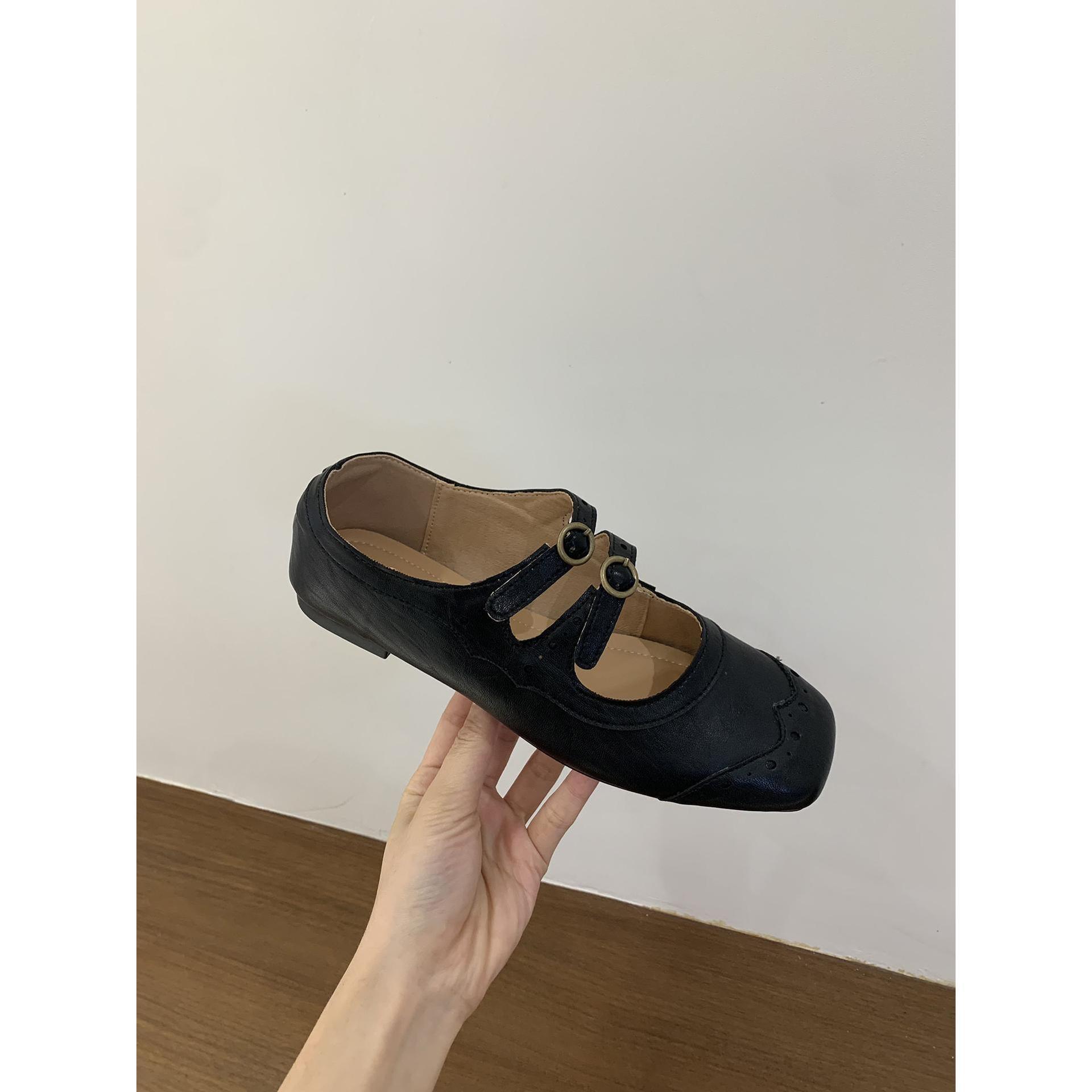 

Retro niche design sense flat Mary Jane women s shoes early autumn new one word with evening temperament ballet shoes 39